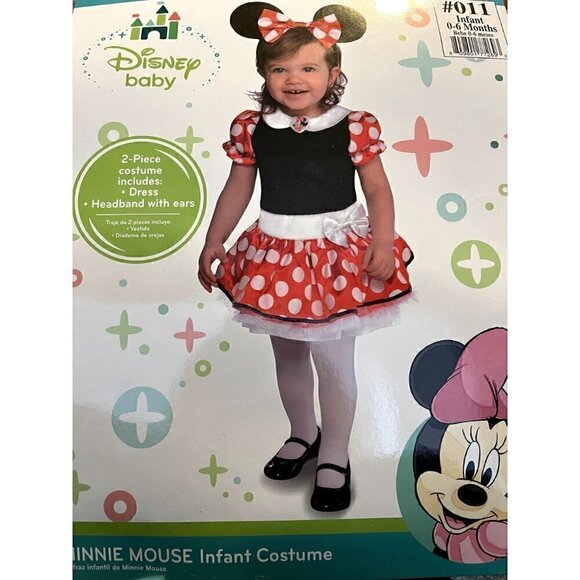 Disney Baby Minnie Mouse Infant Costume 0-6 Months - Picture 1 of 5